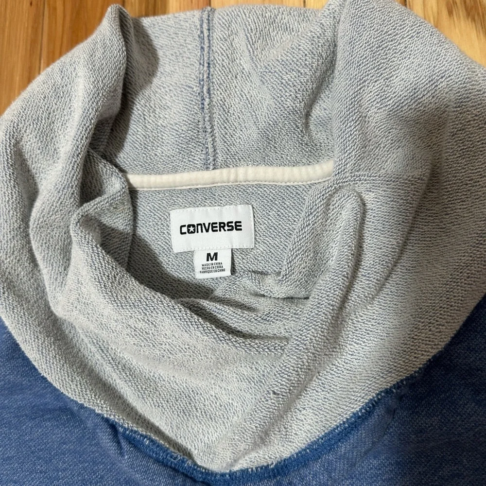 Converse turtle neck blueish Hoodie size M men/unisex